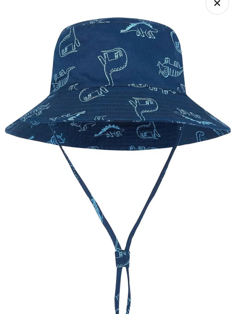 Navy Blue Kids' Dinosaur Bucket Hat